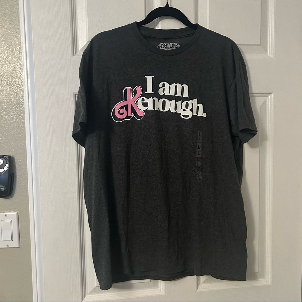 NWT Barbie Movie I am Kenough Gray Unisex T-Shirt